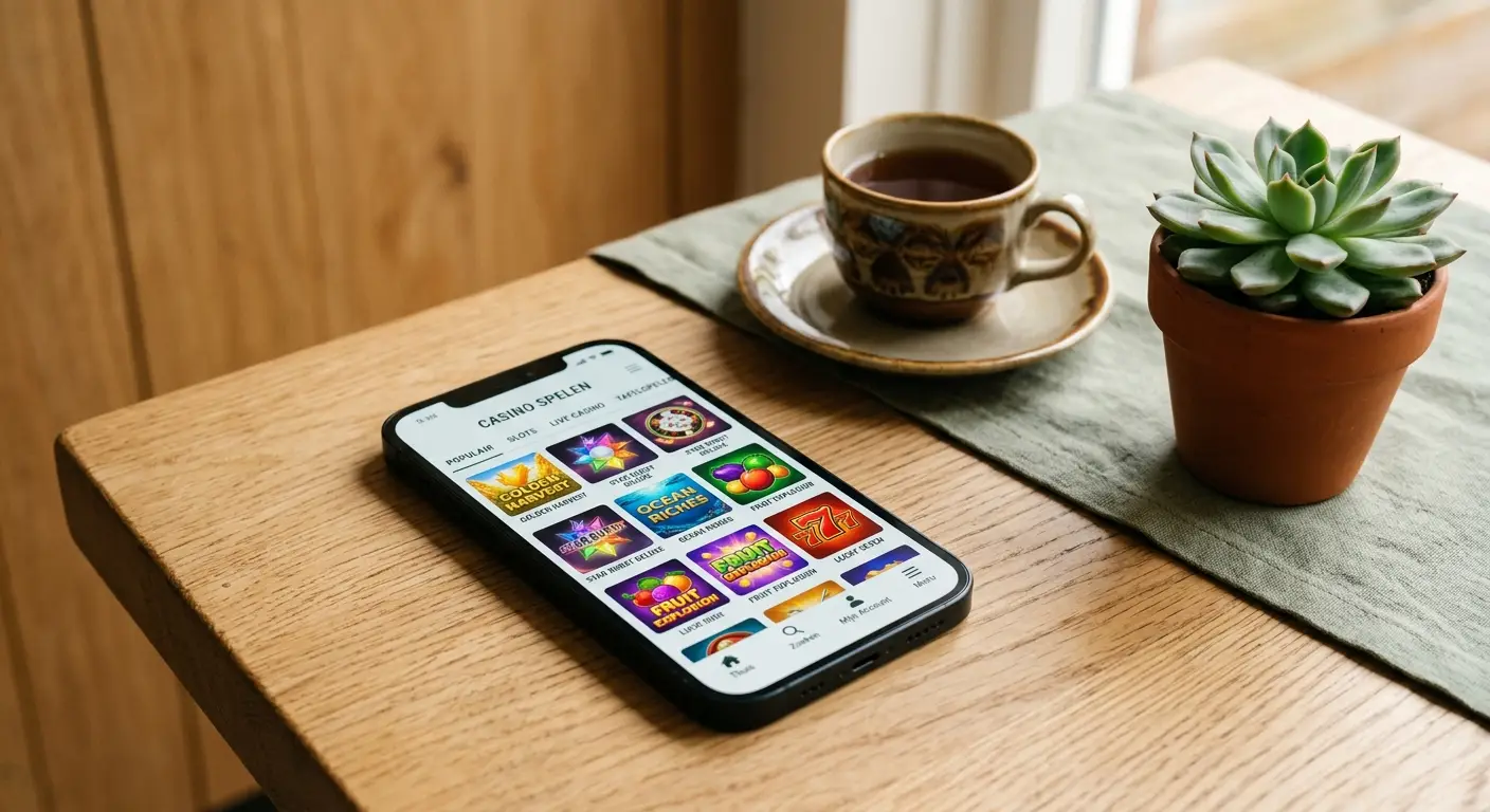 Mobiel gokken bij een veilig casino zonder Cruks op smartphone